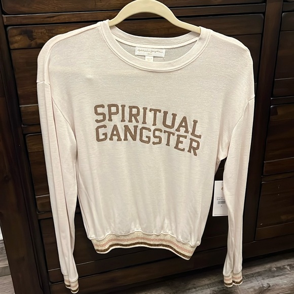Spiritual Gangster long sleeve knit top - Picture 1 of 6